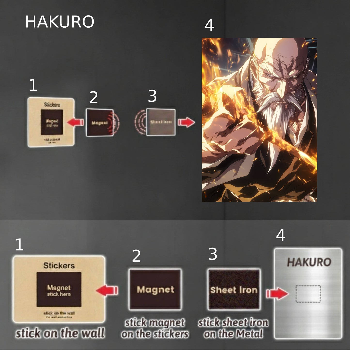 Yamamoto Genryusai Bankai Poster