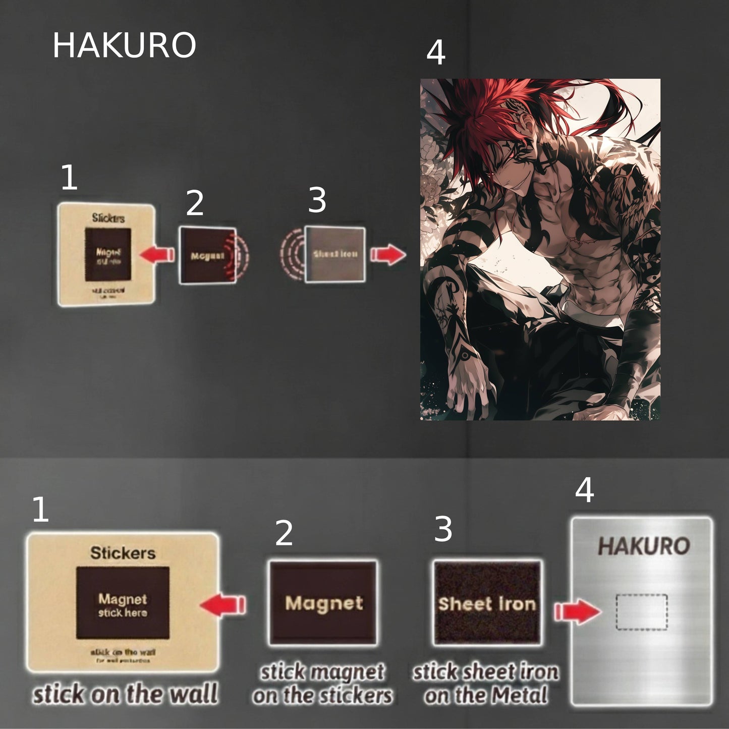 Abarai Renji Bare Chested Fan Art Poster