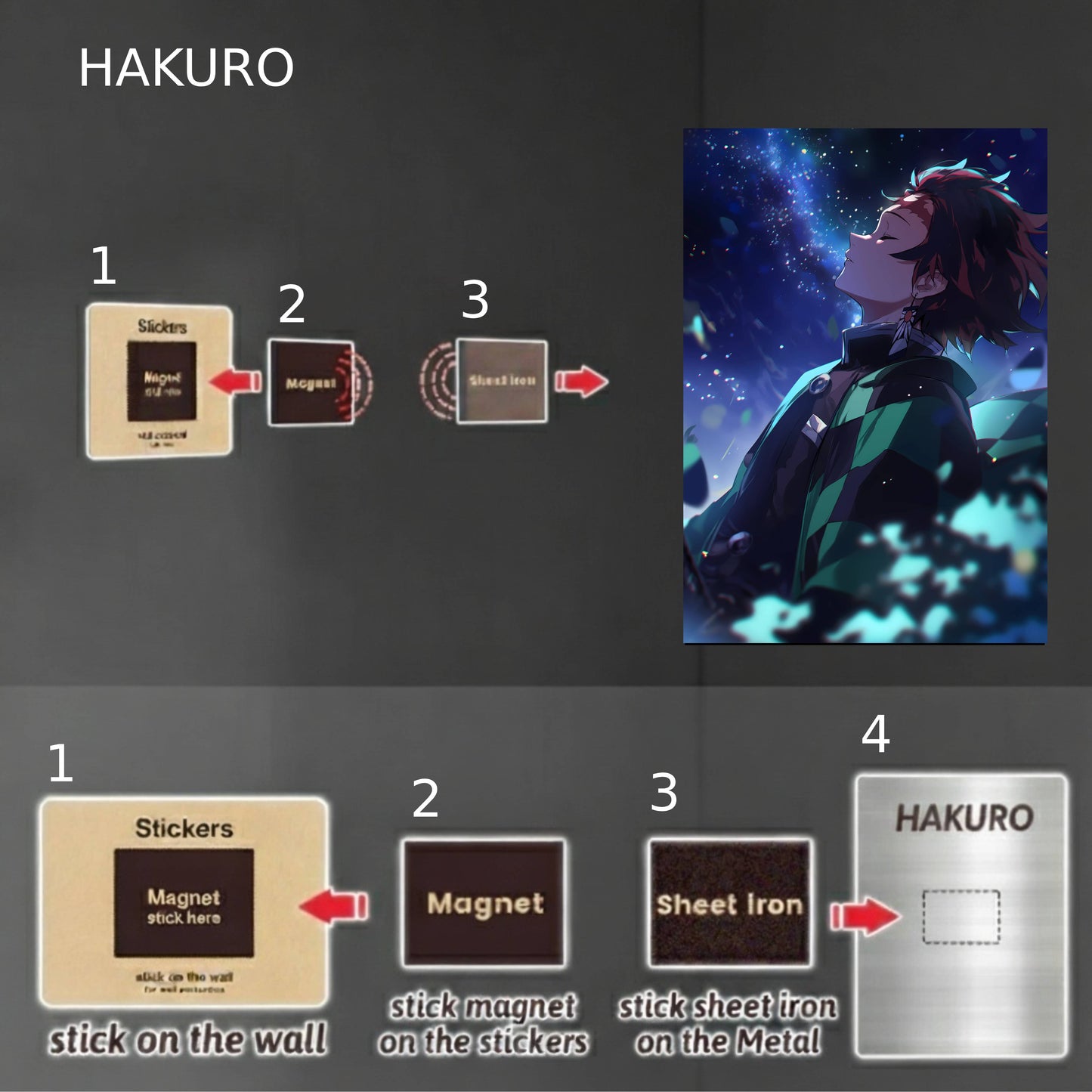 Tanjiro’s Serenity Under the Stars Poster