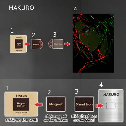 Eren Yeager: Neon Poster