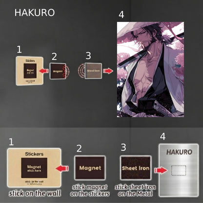 Kyōraku Shunsui Blooming Steel Poster