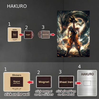 Goku and Shenron Poster