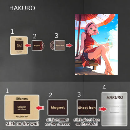 Sakura: Beach Day Poster