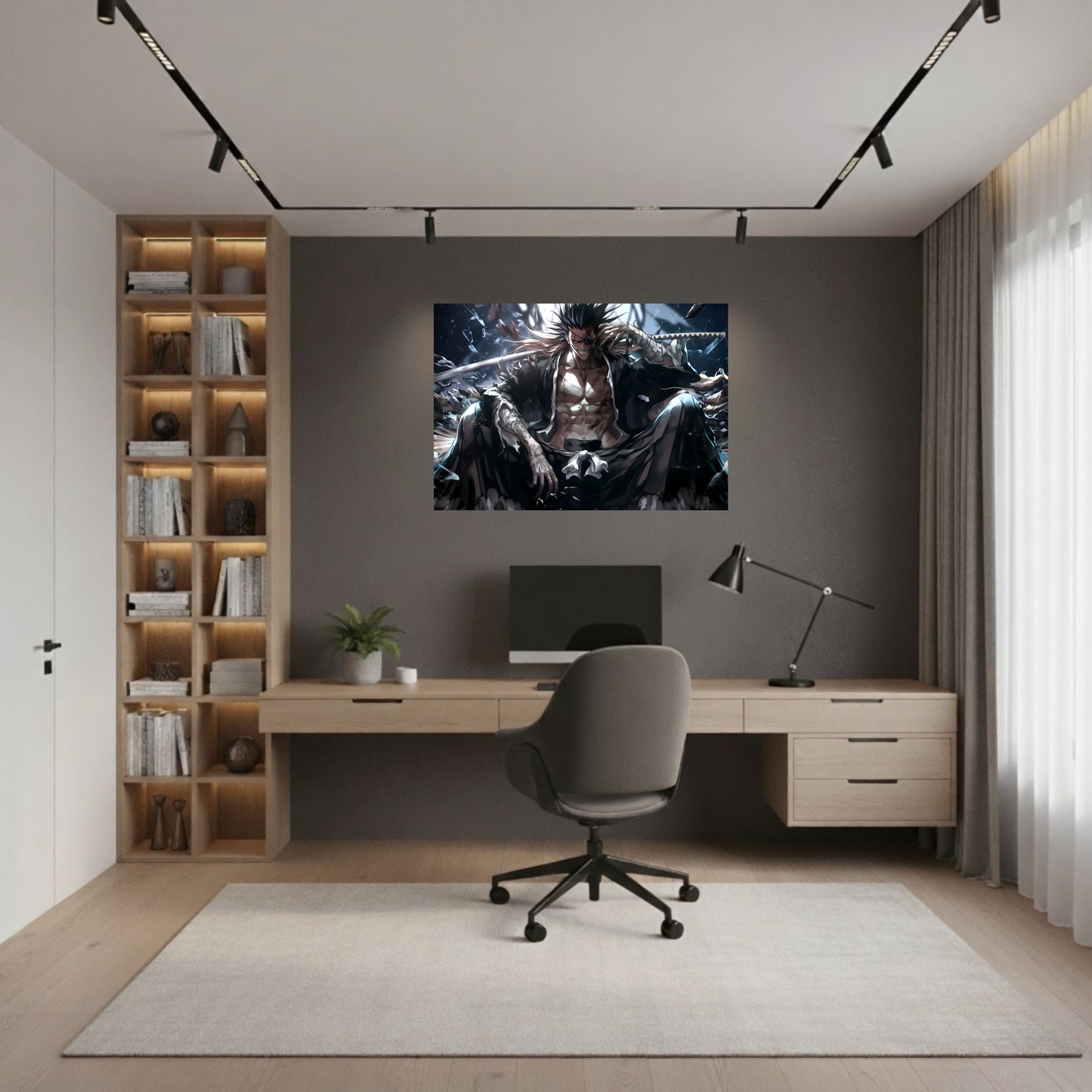 Zaraki Kenpachi Battle Aura Poster