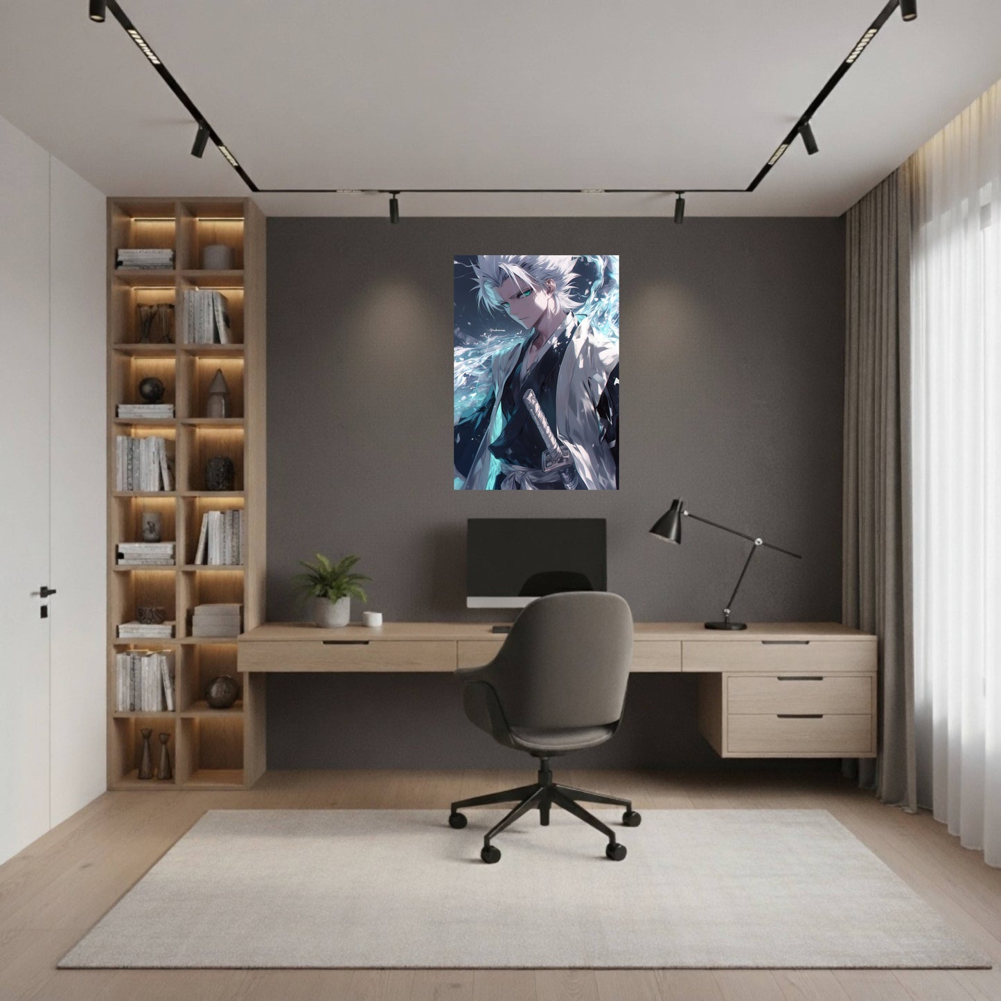 Hitsugaya Toshiro Ice Aura Poster