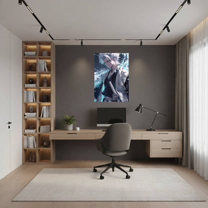 Hitsugaya Toshiro Ice Aura Poster