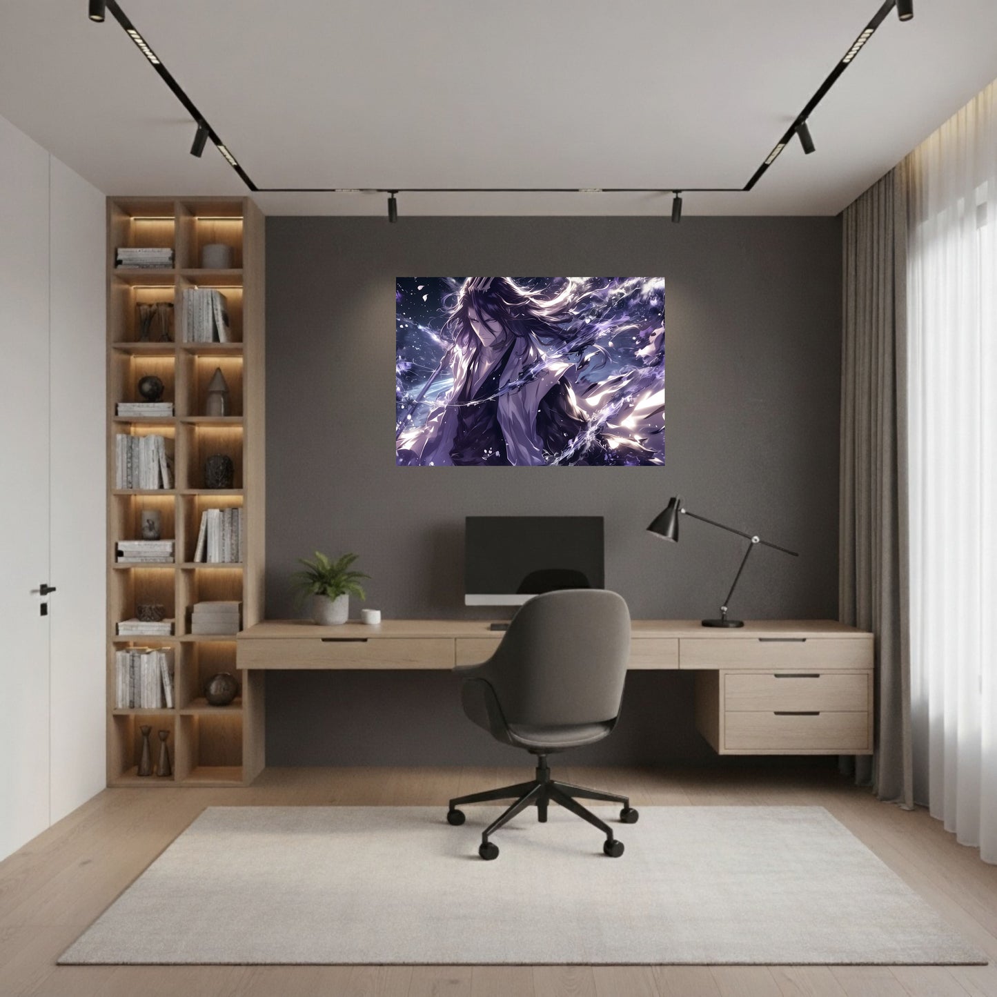 Kuchiki Byakuya Sakura Storm Poster