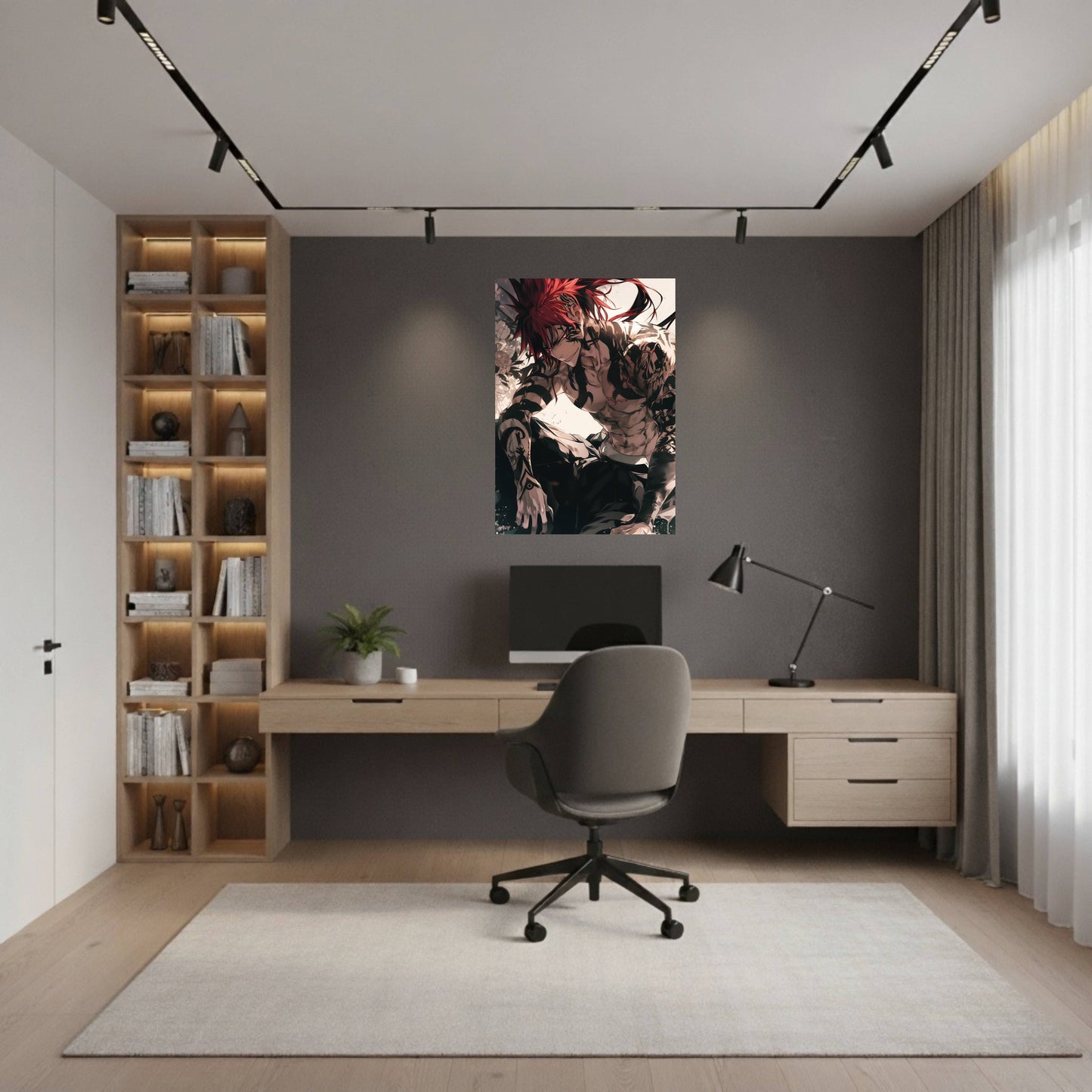 Abarai Renji Bare Chested Fan Art Poster