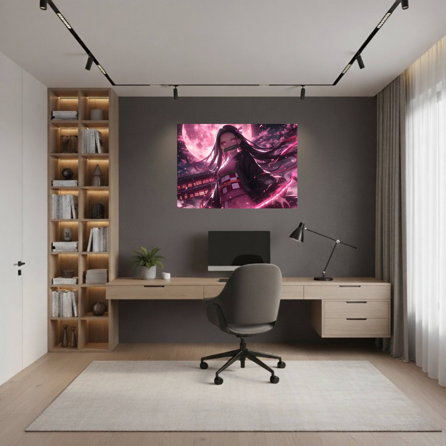 Nezuko Kamado Moonlight Bloom Poster