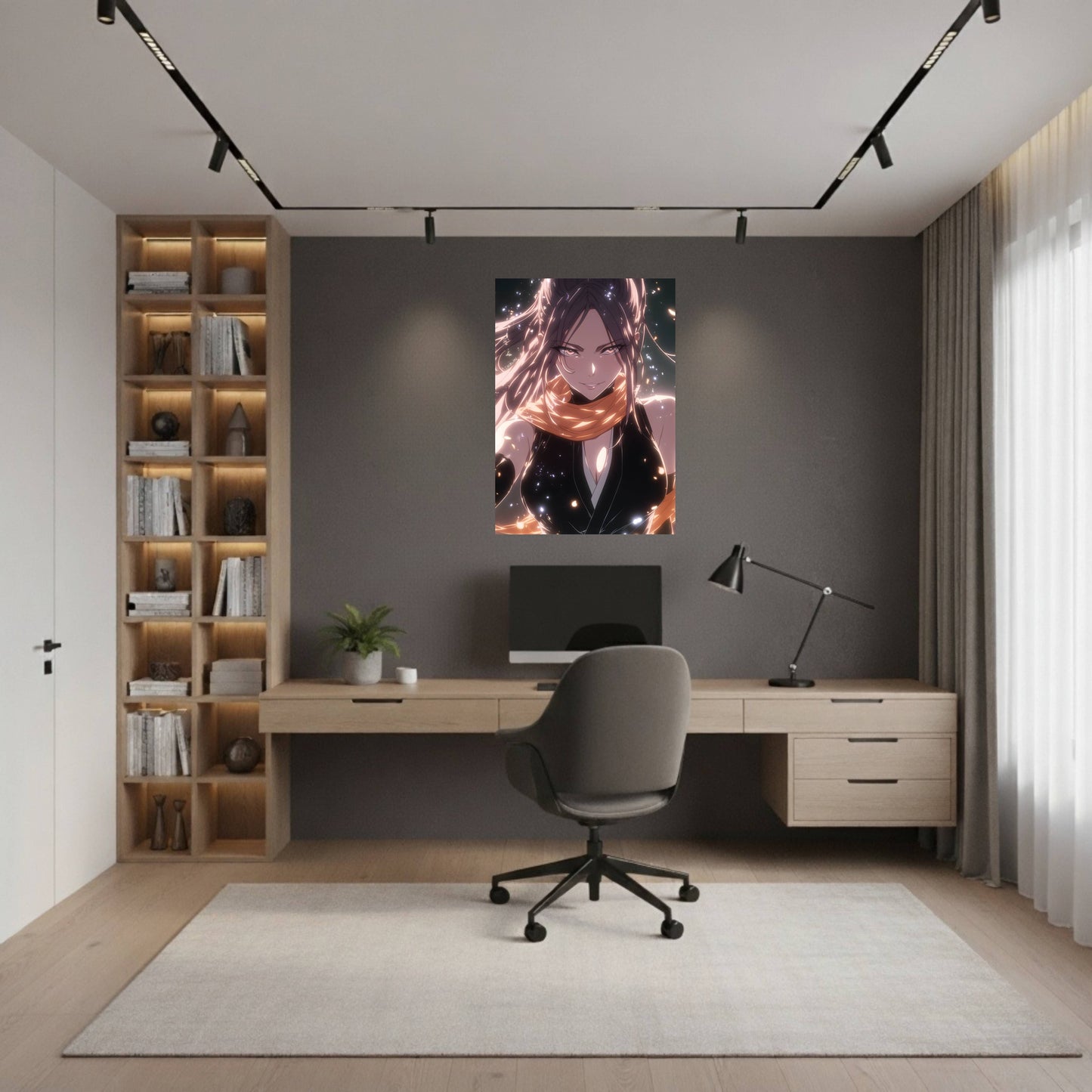 Shihouin Yoruichi Glowing Aura Poster