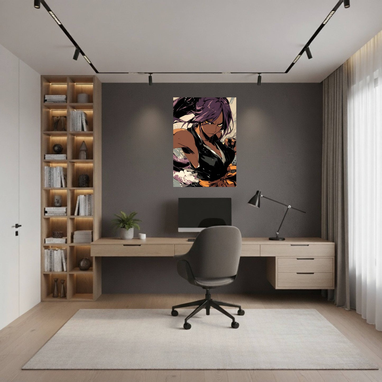 Shihouin Yoruichi Combat Stance Poster