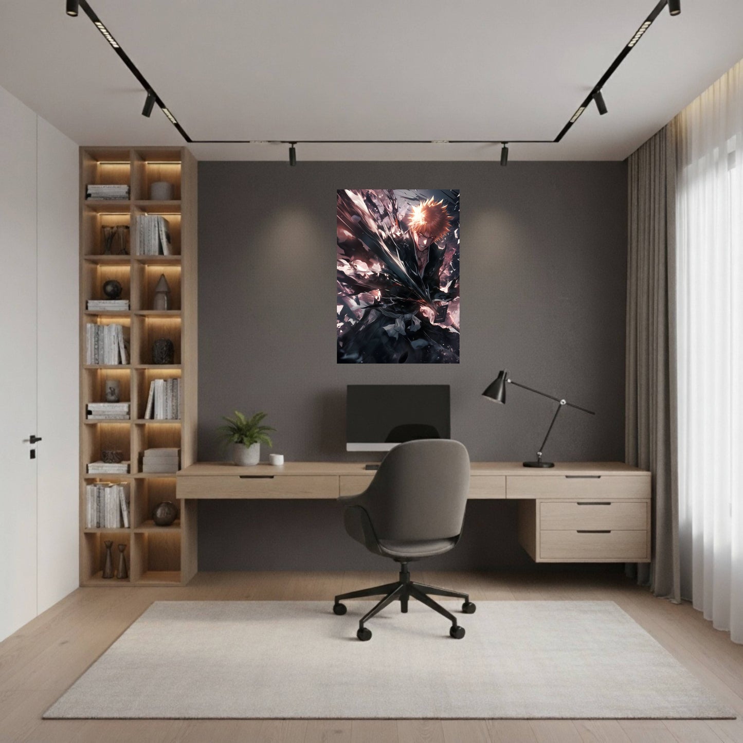 Kurosaki Ichigo Dark Resolve Poster