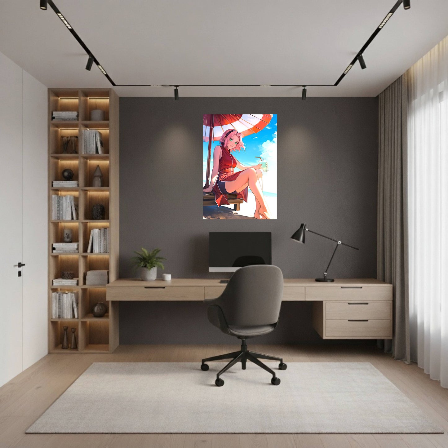 Sakura: Beach Day Poster