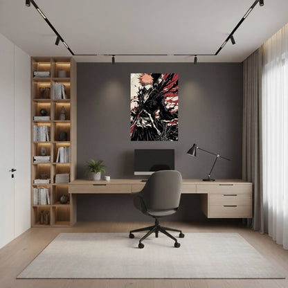 Kurosaki Ichigo Bankai Comic Art Styled Poster