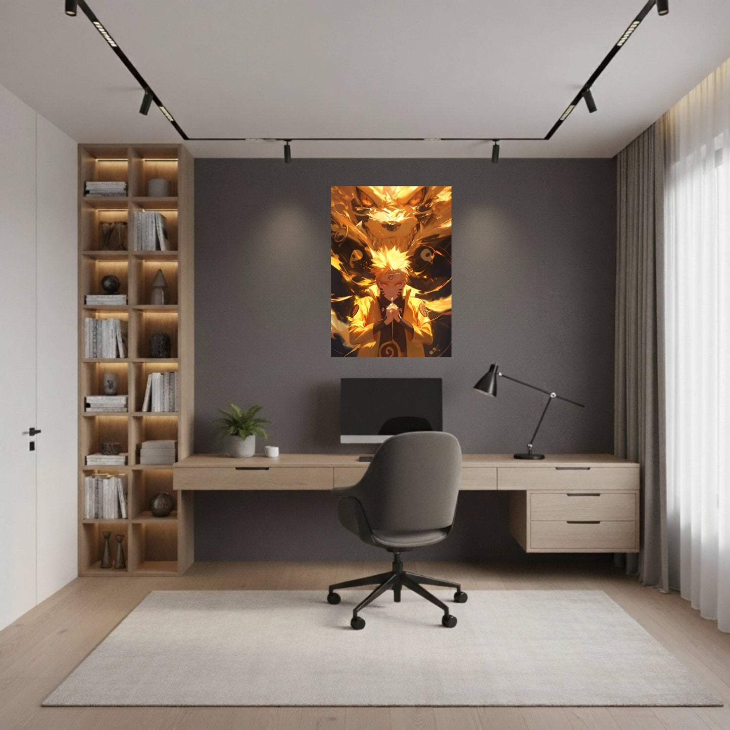 Naruto Uzumaki : Nine-Tails Chakra Mode Poster