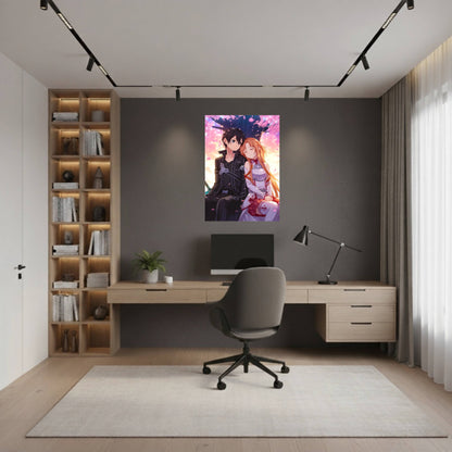 Kirito & Asuna: Sakura Serenity Poster